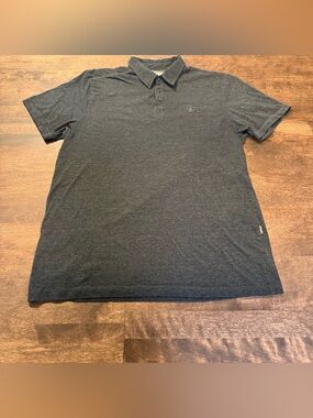 Volcom Men’s Heather Dark Gray Polo Shirt